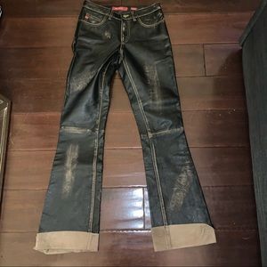 Miss Sixty Leather pants size 24
